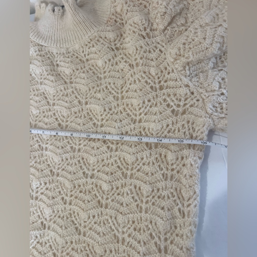 ZARA Romantic Open Knit Sweater. L NWT - Picture 7 of 10